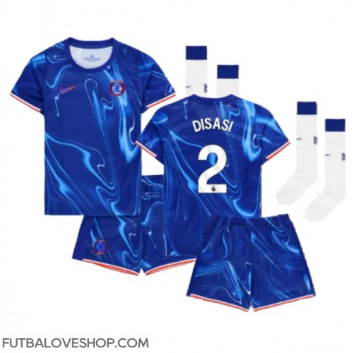 Dres Chelsea Axel Disasi #2 Domáci pre deti 2024-25 Krátky Rukáv (+ trenírky)